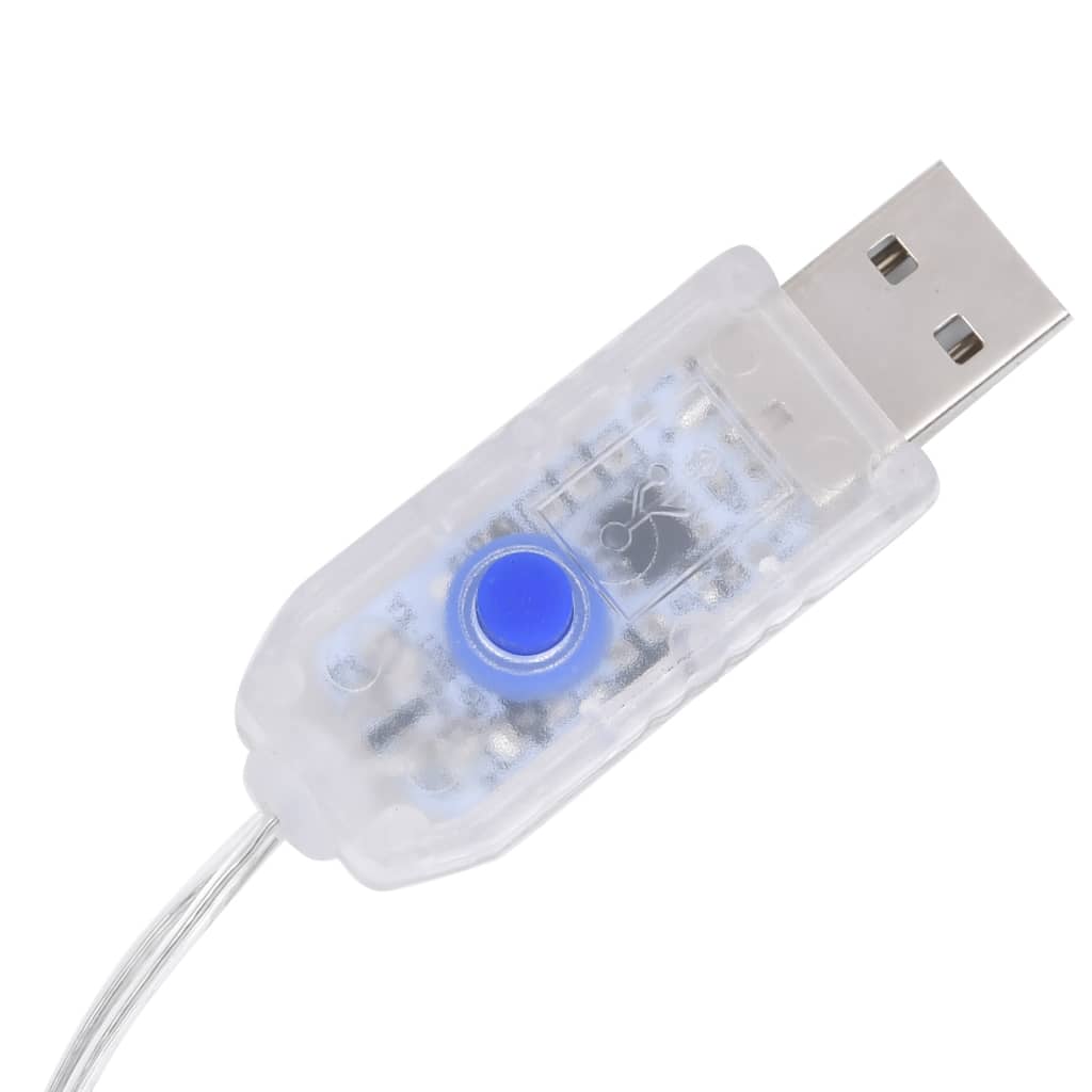 Acrylic bear Christmas light decoration with 45 LEDs and USB power.