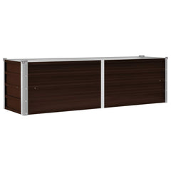 Raised Bed Brown Galvanized steel 63x15.7x17.7 in