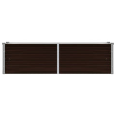 Raised Bed Brown Galvanized steel 63x15.7x17.7 in