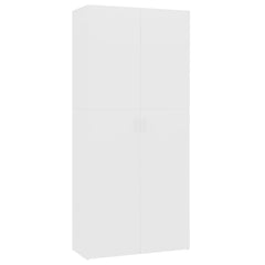 Shoe Cabinet White Engineered wood Large Shoe Cabinet