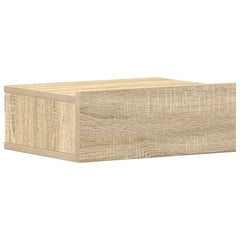 Floating Nightstand Sonoma Oak Engineered Wood Compact