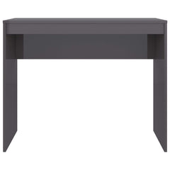 Desk High gloss grey Engineered wood Compact Sleek Desk