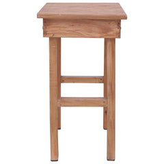Side Table Brown Solid mahogany wood Medium Durable End Table