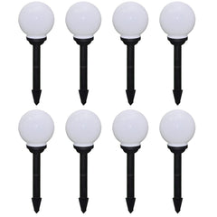 Outdoor Pathway Lamps 8 pcs LED 5.9 with Ground Spike