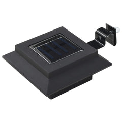 Outdoor Solar Lamps 12 pcs LED Square 4.7 Black