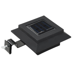 Outdoor Solar Lamps 12 pcs LED Square 4.7 Black