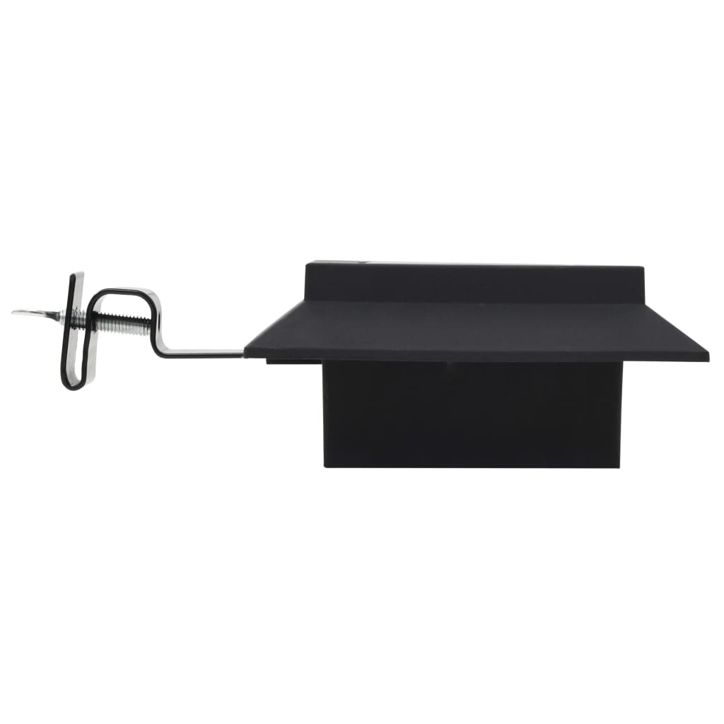 Outdoor Solar Lamps 12 pcs LED Square 4.7 Black