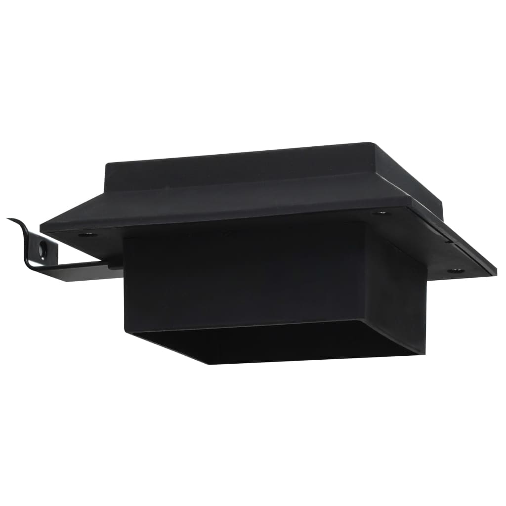 Outdoor Solar Lamps 12 pcs LED Square 4.7 Black