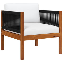 Garden Chair Natural wood color, black