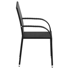 Garden Chair Natural wood color, black