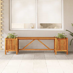 Garden Bench Light Brown Solid Acacia Wood