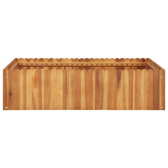 Garden Raised Bed 39.3x39.3x9.8 Solid Acacia Wood