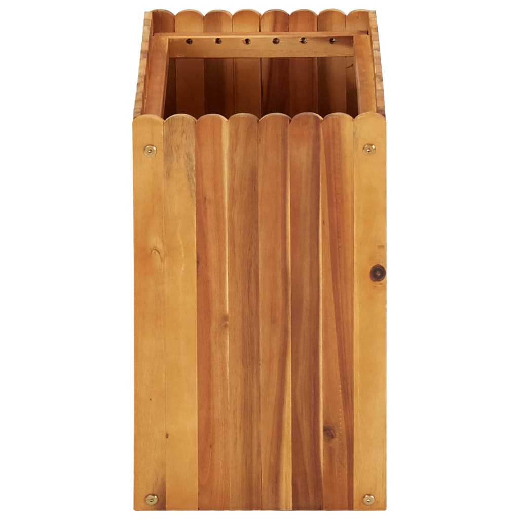 Garden Raised Bed 19.6x11.8x19.6 Solid Acacia Wood