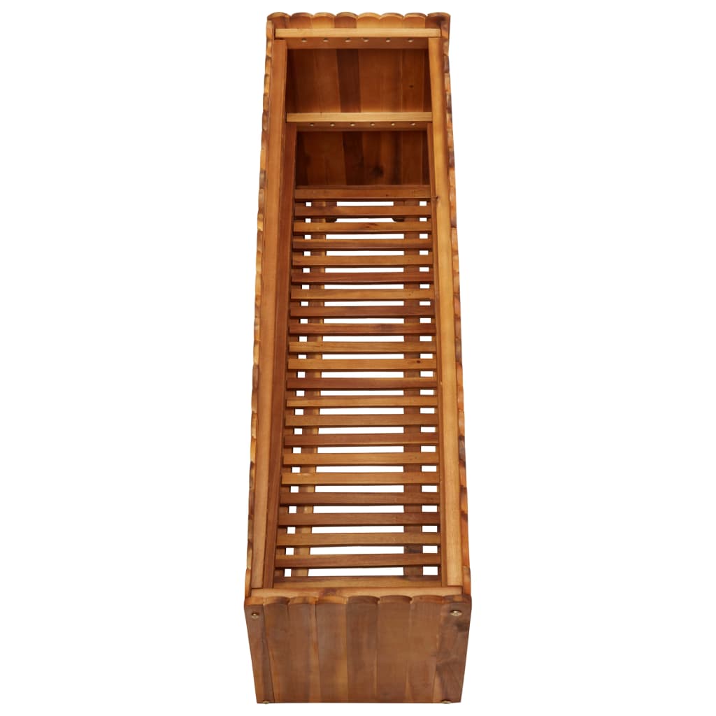 Garden Raised Bed 39.3x11.8x19.6 Solid Acacia Wood