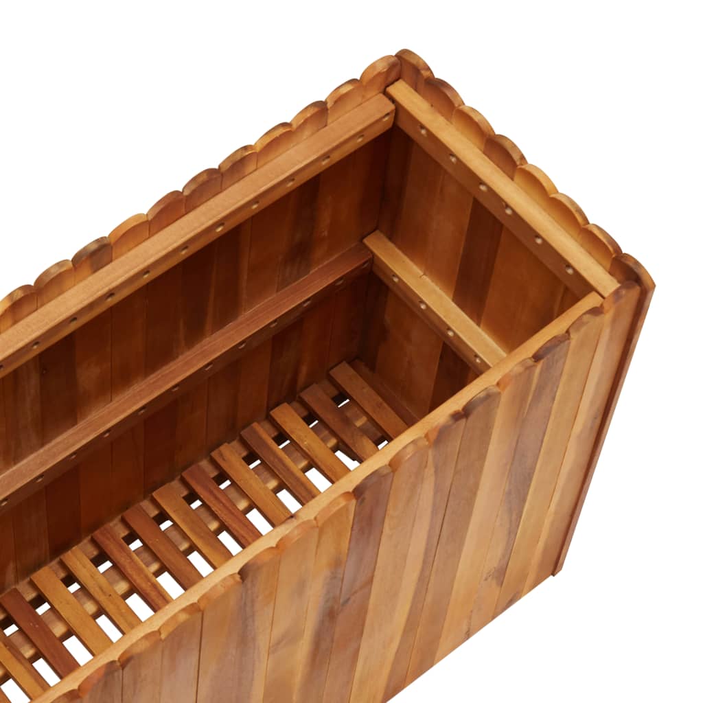 Garden Raised Bed 39.3x11.8x19.6 Solid Acacia Wood