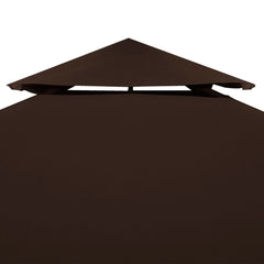 2-Tier Gazebo Top Cover 9.1 oz/yd?? 9.8'x9.8' Brown