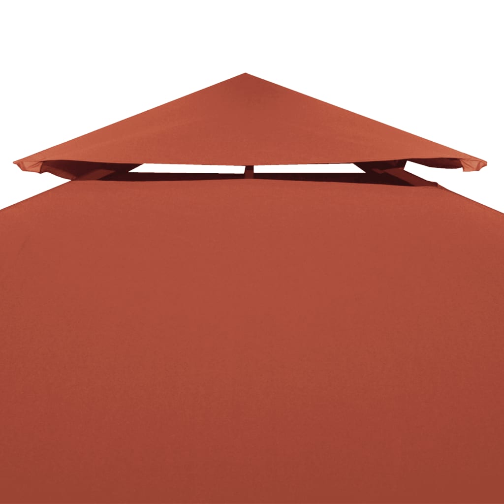 2-Tier Gazebo Top Cover 9.1 oz/yd?? 13.1'x9.8' Terracotta