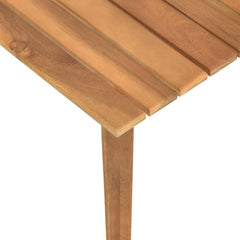 Coffee Table Natural Brown Solid Acacia wood 23.6x23.6 in Durable