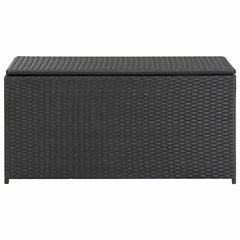 Patio Storage Box Poly Rattan 39.3x19.6x19.6 Black