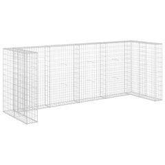 Gabion Wall for Garbage Bins Galvanized Steel 126x39.4x47.2