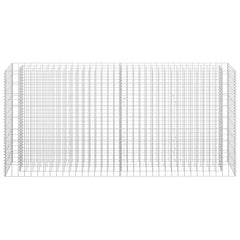 Gabion Raised Bed Silver Galvanized steel Large