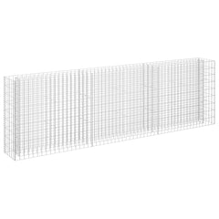 Gabion Raised Bed Silver Galvanized Steel Large Gabion Raised Bed