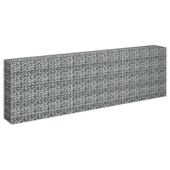 Gabion Raised Bed Silver Galvanized Steel Large Gabion Raised Bed