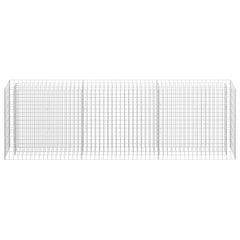Gabion Raised Bed Silver Galvanized Steel Large Gabion Raised Bed