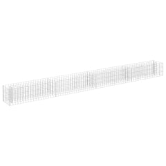 Gabion Raised Bed Silver Galvanized steel Large