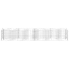Gabion Raised Bed Silver Galvanized steel 141.7 x 11.8 x 23.6 in