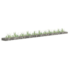 Gabion Raised Bed Silver Galvanized steel Large Sturdy