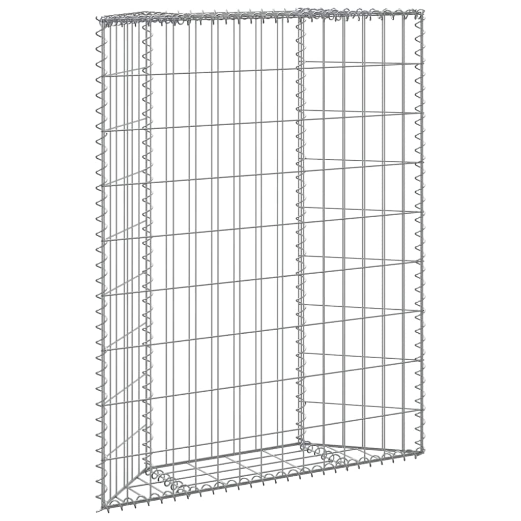 Gabion Raised Bed Silver Galvanized steel 31.5x7.9x39.4 in