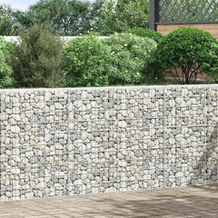 Gabion Raised Bed Silver Galvanized Steel 59.1 x 7.9 x 39.4 in