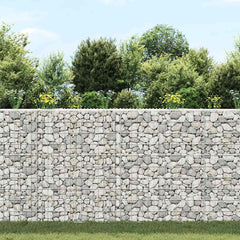 Gabion Raised Bed Silver Galvanized Steel 59.1 x 7.9 x 39.4 in