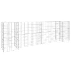 Gabion Planter Silver Steel wire 102.4 in x 15.7 in x 31.5 in