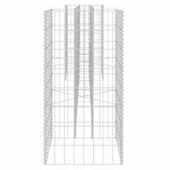 Gabion Planter Silver Steel wire 102.4 in x 15.7 in x 31.5 in