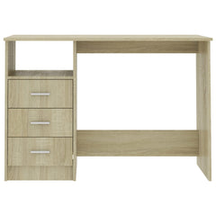 Desk Sonoma Oak Engineered Wood Medium Computer Desk