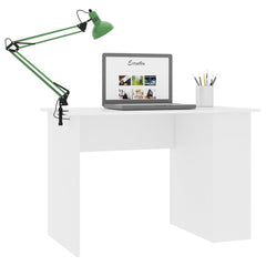 Desk White Engineered wood Compact Desk Rectangular Modern