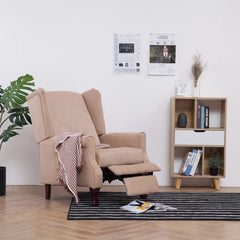 Armchairs Cream Polyester fabric, Wooden frame Standard Armchair