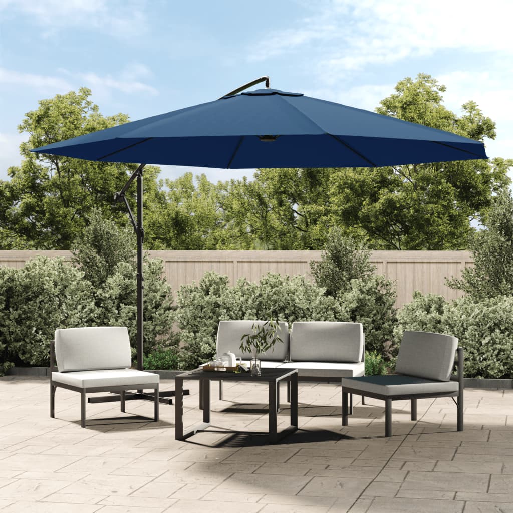 Cantilever Garden Parasol with Aluminum Pole 137.8 Blue