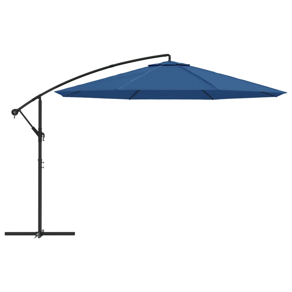 Cantilever Garden Parasol with Aluminum Pole 137.8 Blue