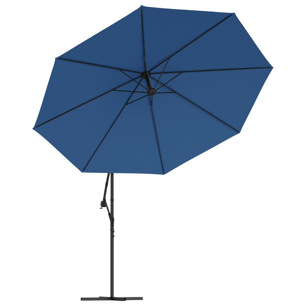 Cantilever Garden Parasol with Aluminum Pole 137.8 Blue