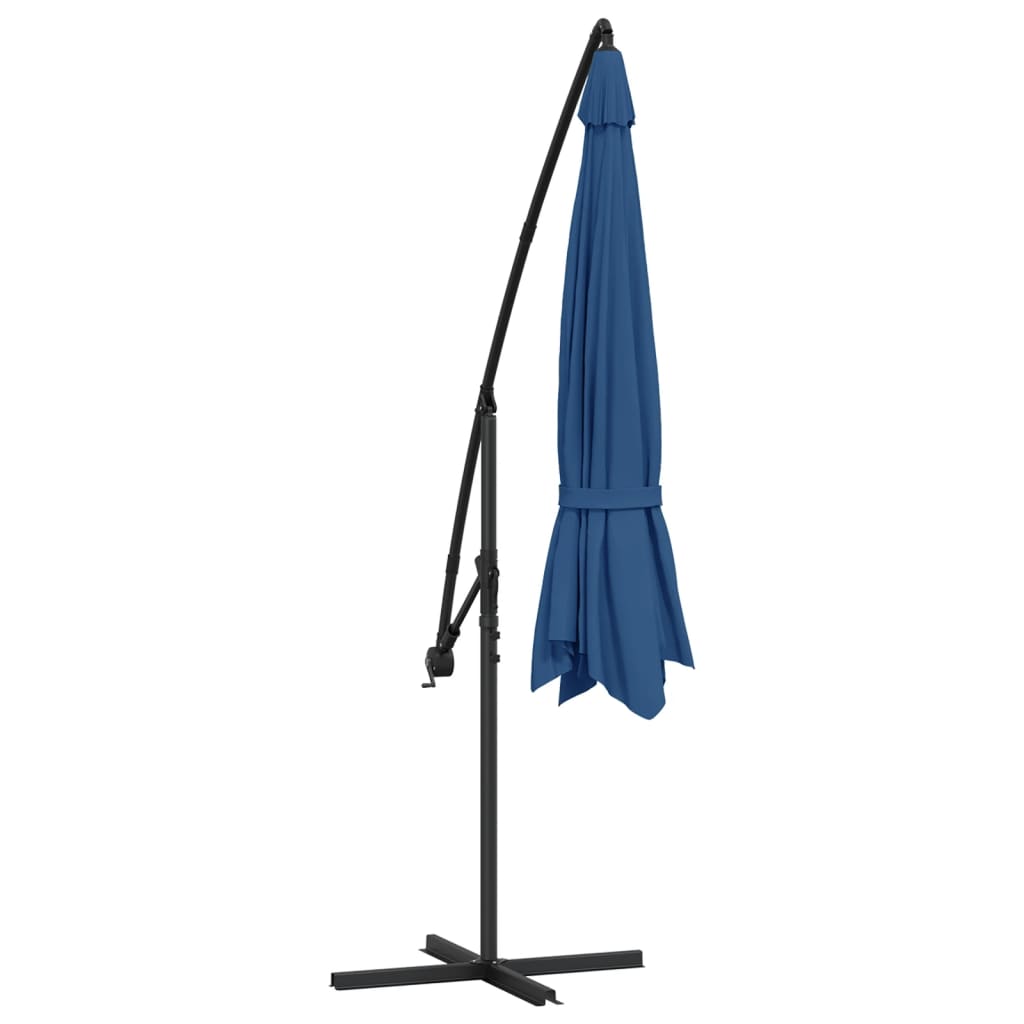 Cantilever Garden Parasol with Aluminum Pole 137.8 Blue