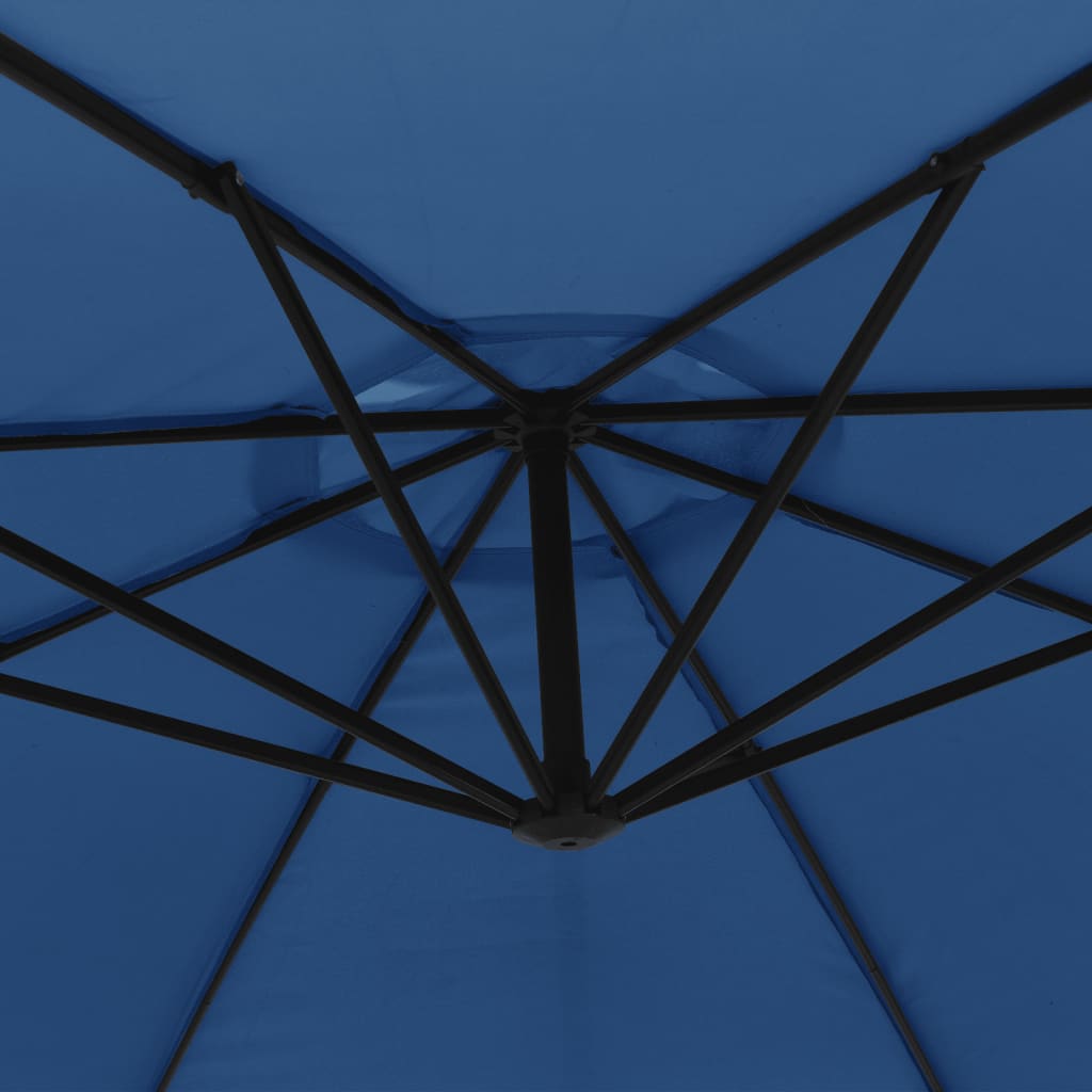 Cantilever Garden Parasol with Aluminum Pole 137.8 Blue