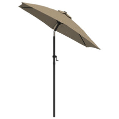 Garden Parasol Taupe 78.7x83.1 Aluminum
