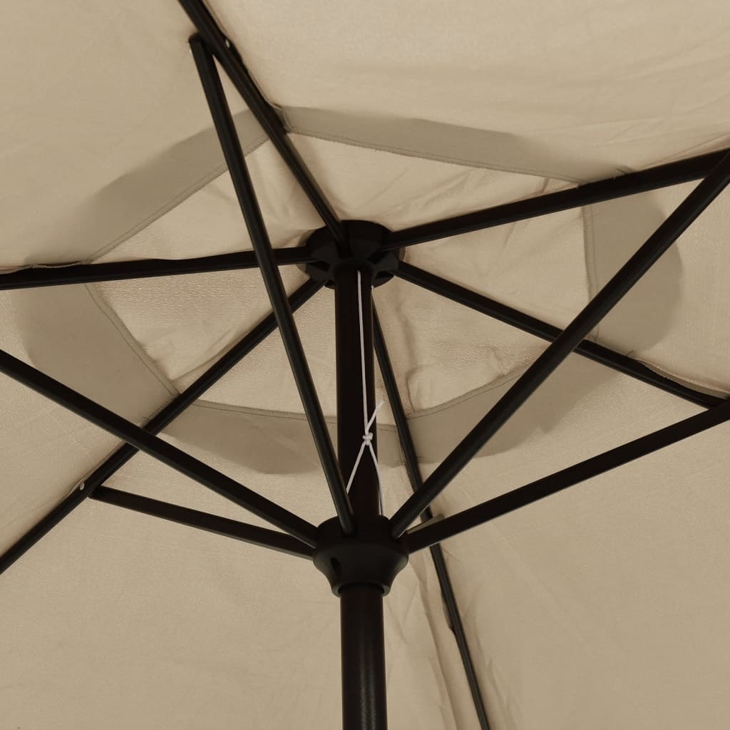 Garden Parasol Taupe 78.7x83.1 Aluminum