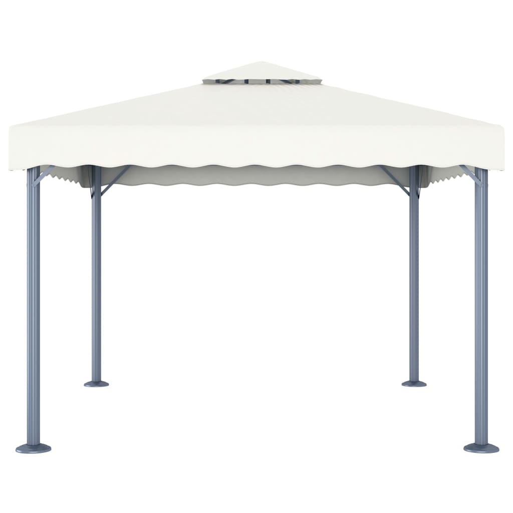 Gazebo 118.1x118.1 Cream Aluminum