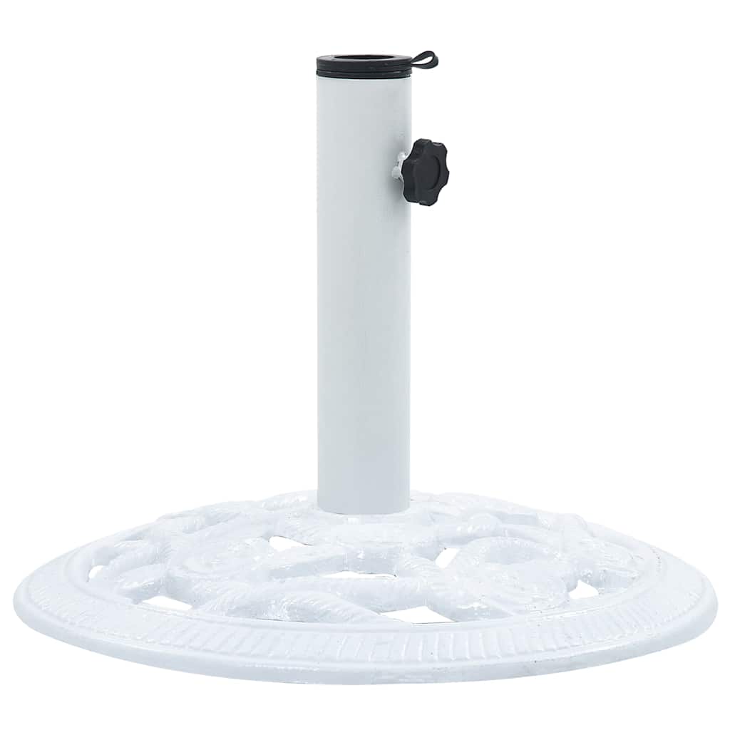 Umbrella Base White 19.8 lb 15.7 Cast Iron