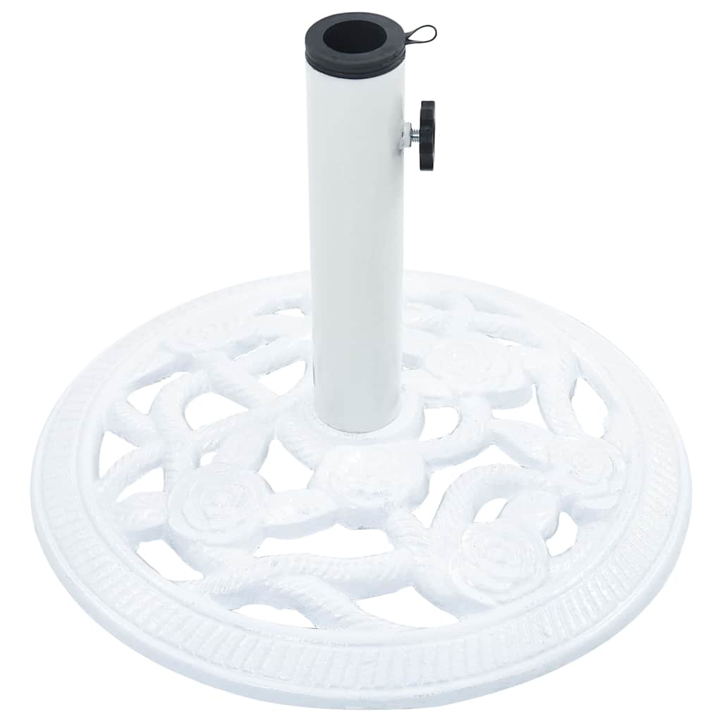 Umbrella Base White 19.8 lb 15.7 Cast Iron