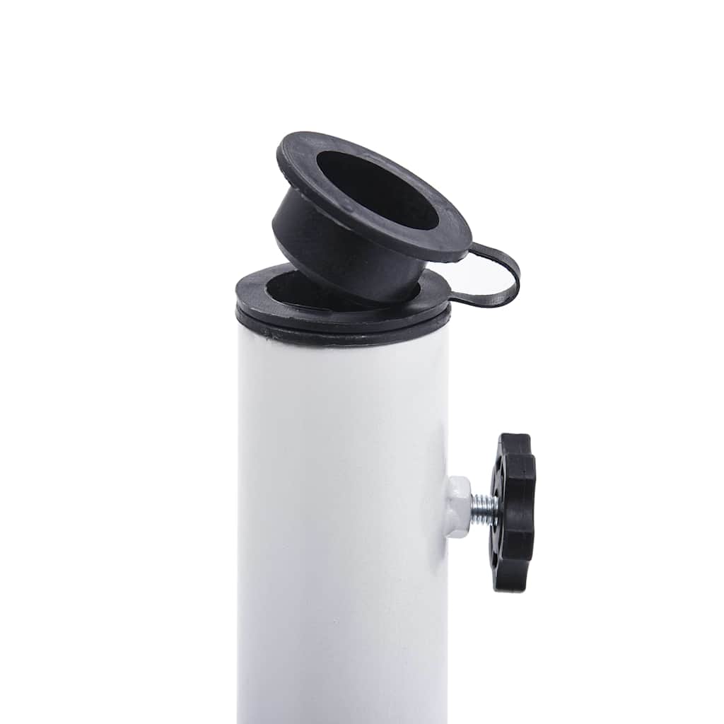 Umbrella Base White 19.8 lb 15.7 Cast Iron